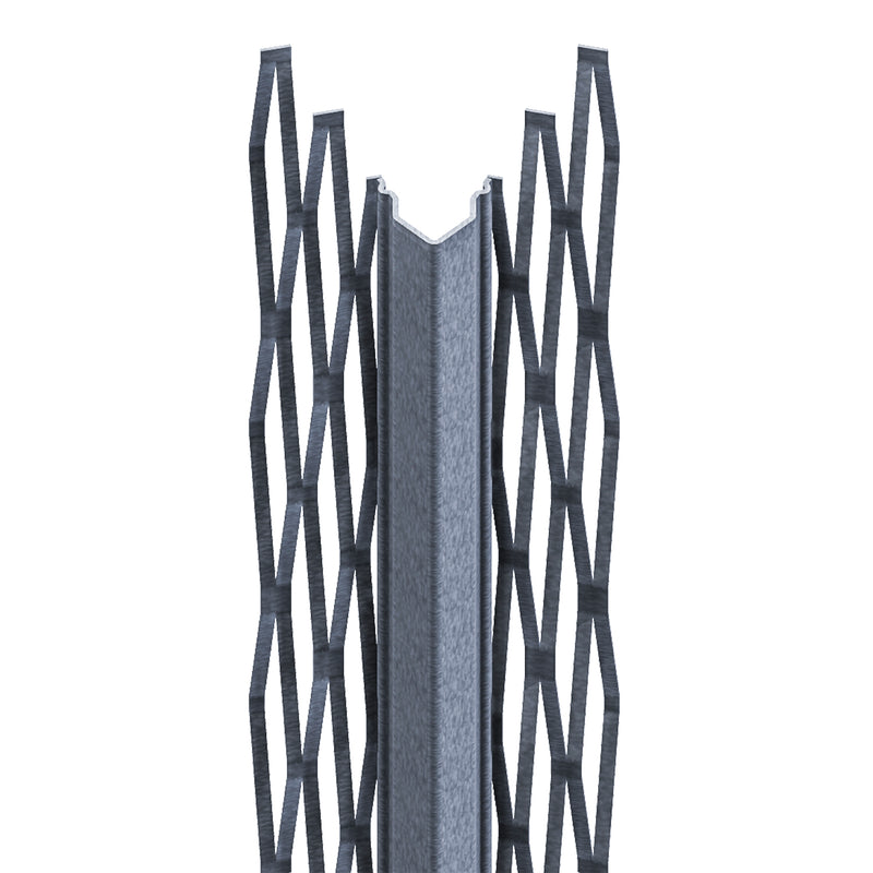 PROTEKTOR 1007Z Nassputzkantenprofil aus verzinktem Stahl, 2,6 m