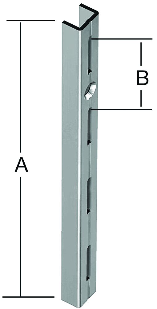 VORMANN Wandschiene einreihig, Stahl