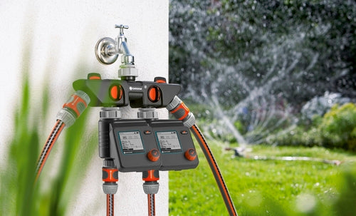 GARDENA Bewässerungssteuerung Select – automatische Bewässerung, mit LC-Display