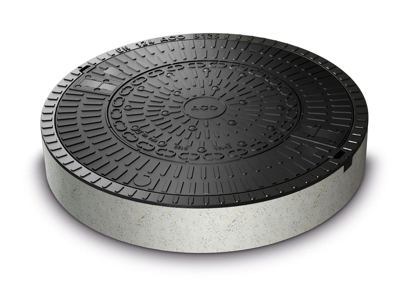 ACO Schachtabdeckung SAKU Kunststoff/Beton rund, für Revisionsschacht DN 600
