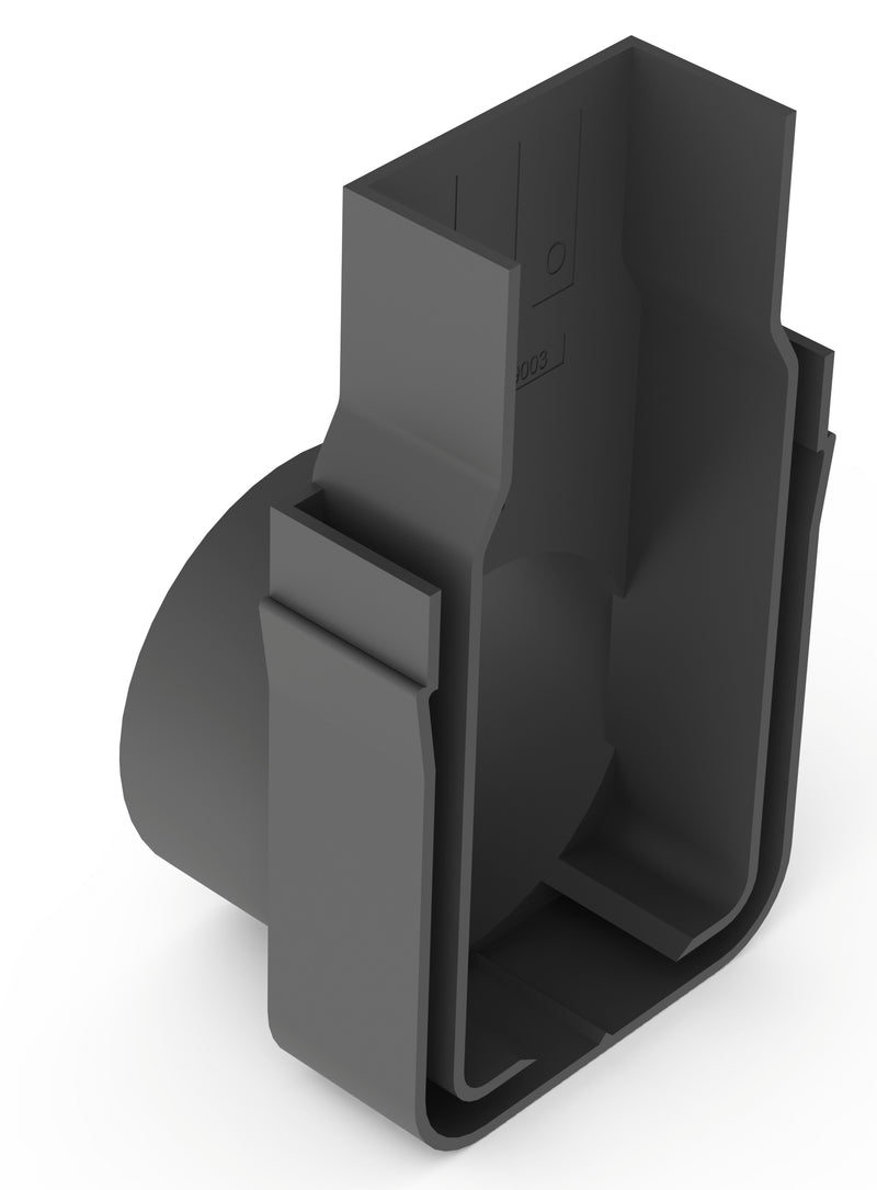 ACO Slimline Endkappe mit Auslass seitlich DN 50, mit Stutzen