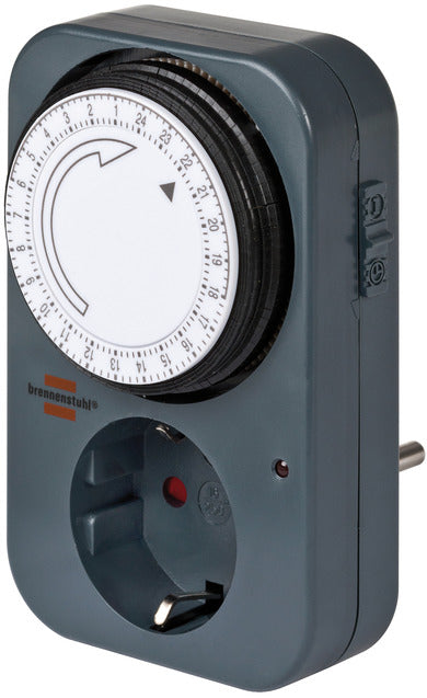 brennenstuhl MZ 20 mechanische Tages-Zeitschaltuhr grau