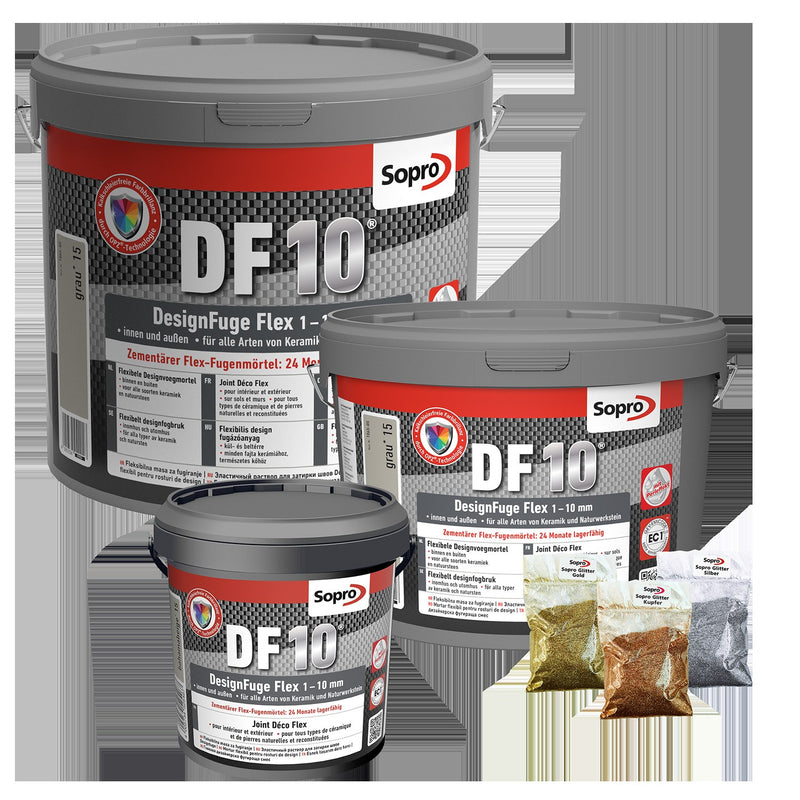Sopro DF 10 Flex Fugenmörtel steingrau 5 kg, Designfuge