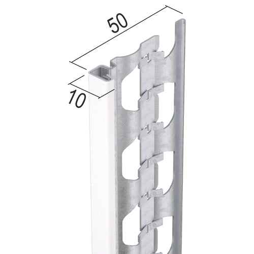Protektorwerk 1224 Putzabschlussprofil außen, 10 mm, 3 m, weiß