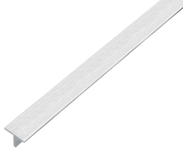 GAH ALBERTS T-Profil aus Aluminium „edelstahloptik hell“