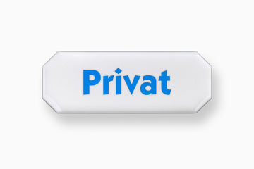 CONMETALL Hinweisschild 3D „Privat“ (Karton mit 10 Stk.)