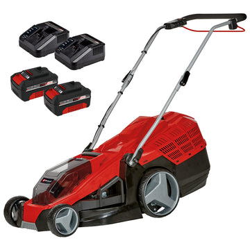 Einhell GE-CM 36/43 Li M Akku-Rasenmäher mit 2 Akkus 4,0 Ah