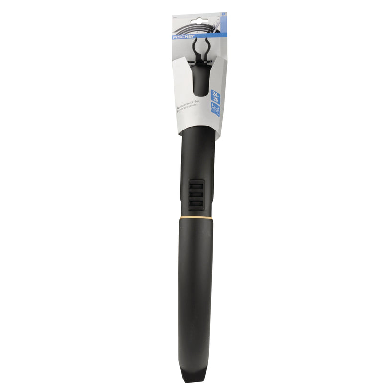 FISCHER Spritzschutz-Set 24–26 Zoll, Schnellbefestigung, schwarz