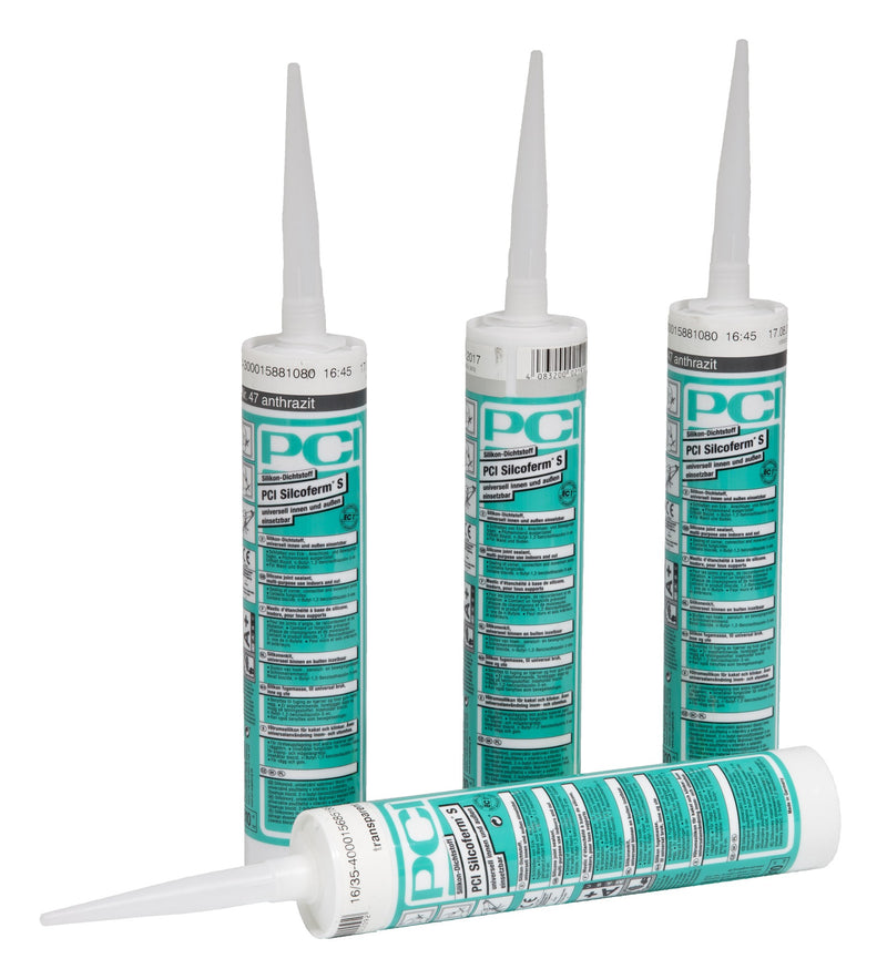 PCI Silcoferm S transparent Silikondichtstoff für innen und außen, 310 ml