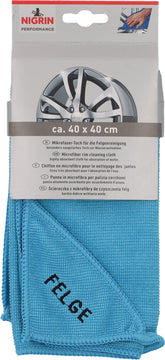 Nigrin Microfasertuch Felge PERFORMANCE, blau, 40 x 40 cm