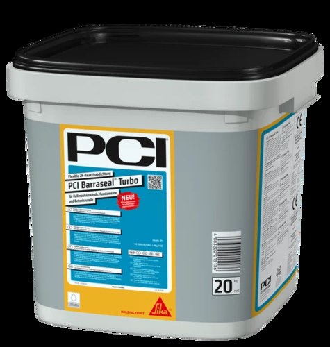 PCI Barraseal Turbo 2K Reaktivabdichtung grau, 20 kg für Kellerwände