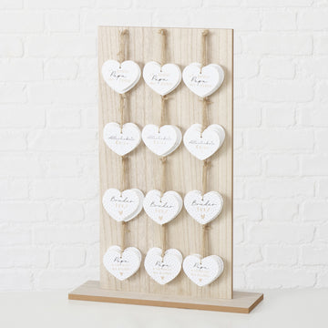 Boltze Hänger Dilara 8er Set Farbmix aus MDF, L x B x H 8 x 0,5 x 6,5 cm