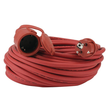 UNITEC Gummi-Verlängerung rot H05RR-F 3G, 25 m