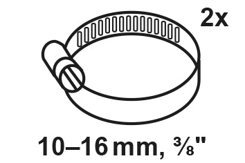 Schütte Schlauchklemme, 2, verzinkt