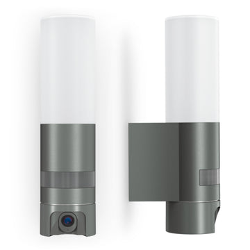STEINEL Wandleuchte L 620 CAM, anthrazit, WLAN & App-gesteuert