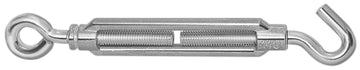 VORMANN Spannschloss mit Haken/Öse verzinkt M6, Länge 100 mm (2 Stück)