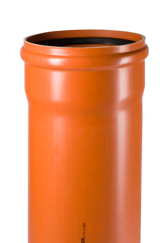 Ostendorf KGEM Abwasserrohr mit Muffe DN/OD, orangebraun, 2,0 m