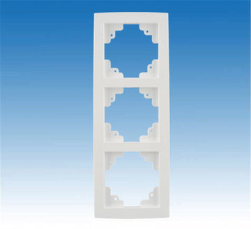 UNITEC IMOLA Abdeckrahmen 3-fach S305 ultraweiß, Rahmen für UP innen