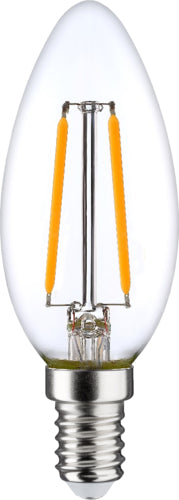 LightMe LED-Filament Kerzenlampe C35 warmweiß, E14, 4 W