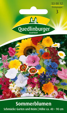 QUEDLINBURGER SAATGUT Sommerblumen „Schmücke Garten und Heim“, bunt, Blumensamen
