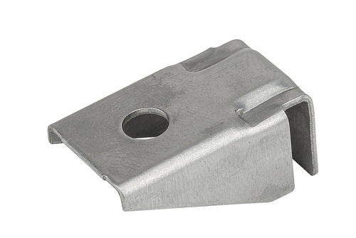 VORMANN Aufsteckhalter einseitig Edelstahl, rostfrei 25 x 14 mm