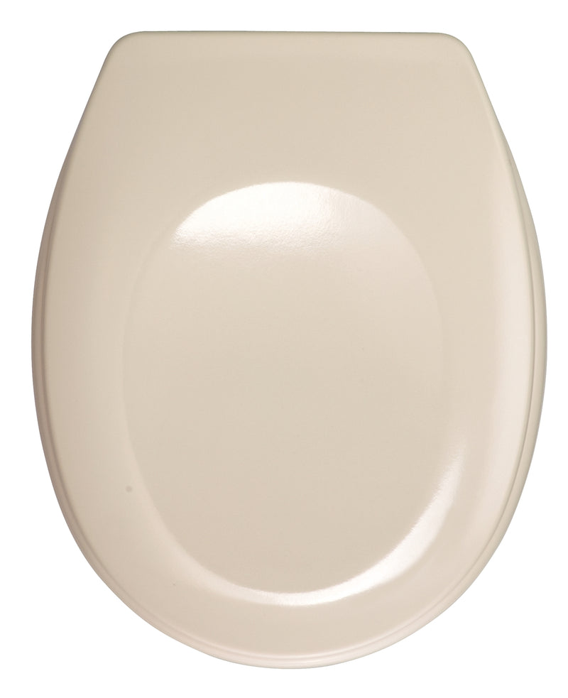 WENKO Bergamo WC-Sitz beige aus Duroplast, Breite 350 mm