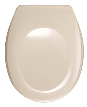 WENKO Bergamo WC-Sitz beige aus Duroplast, Breite 350 mm