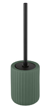 WENKO Belluno WC-Bürstengarnitur Keramik grün, standmontiert Ø 11,5 cm
