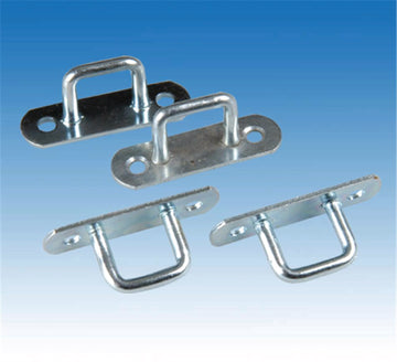 UNITEC Riemenkrampen/Bügelkrampen aus verzinktem Stahl, silber, 4 St.