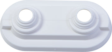 Cornat Doppelrosette 2-teilig weiß für Heizkörper, 85 x 32 mm (2)