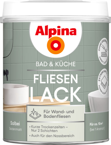 ALPINA Bad & Küche Fliesenlack 2K 0,75 l