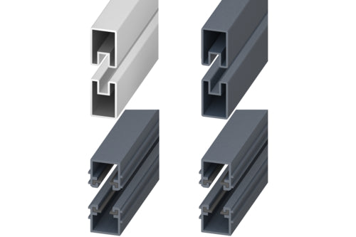 DELTA Gartenholz EASY-BOARDS Montageleisten-Set, Aluminium, silber