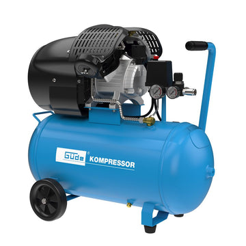 Güde Kompressor 405/10/50, ölgeschmiertes 2-Zylinder-V-Aggregat, 360x680x640 mm