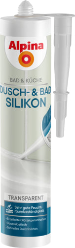 ALPINA B&K Dusch- & Badsilikon 0,3 L transparent für Bad & Küche