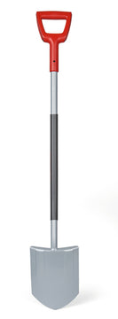 WOLF-Garten Spitzspaten ASP-D, Stahl, grau/rot/silber, 123 cm