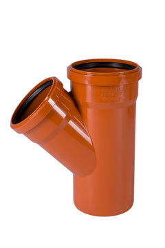 Ostendorf KGEA Einfachabzweig 125/110 orangebraun PVC