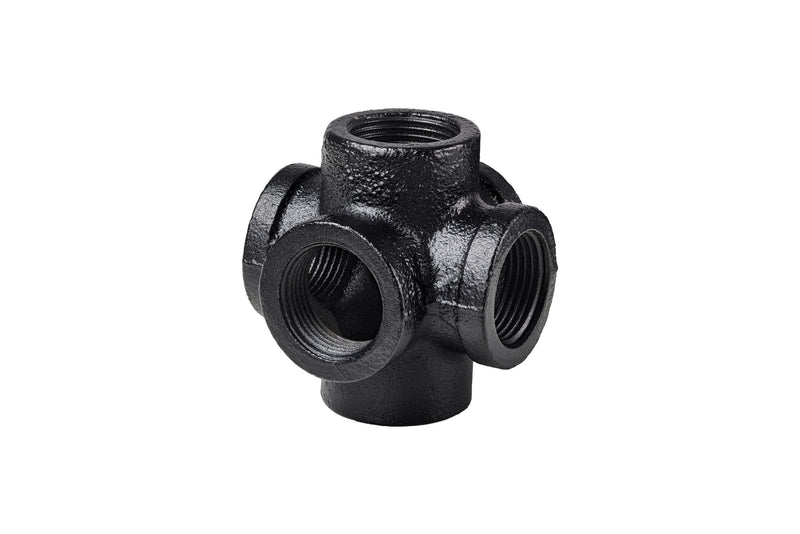 DOLLE PIPE Corner Verbindungsstück schwarz, Eisenrohrsystem