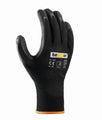 teXXor Latex-Schutz-Strickhandschuhe, schwarz