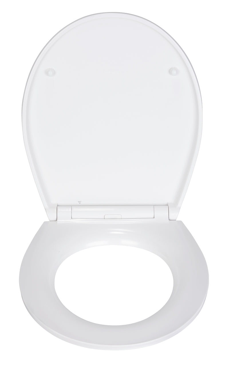 WENKO WC-Sitz Slate Rock embossed schwarz, Duroplast