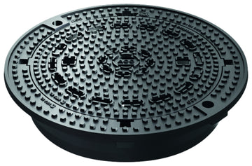 ACO Multitop Schachtabdeckung rund aus Gusseisen, Klasse D, 140 mm Bituplan