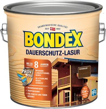 Bondex Dauerschutz-Lasur Nussbaum 2,5 L (PPG) Holzschutzmittel