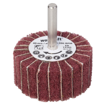 Wolfcraft Vlies-Fächerschleifer, K 150, Ø 50 x 25 mm, 1 Stück für Bohrmaschine