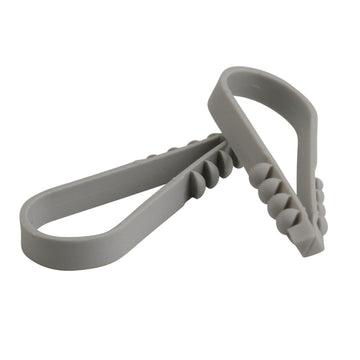 Inter-Union Dübelklemmschelle aus Kunststoff, grau, 6–20 mm, 20 Stk.
