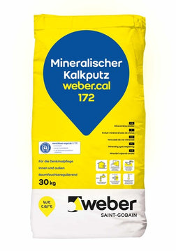 weber.cal 172 Kalkputz 1 mm 30 kg, naturgrau, für Innen & Außen