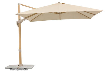 Schneider Rhodos Twist Loft Ampelschirm 300x300/8 natur Holzoptik