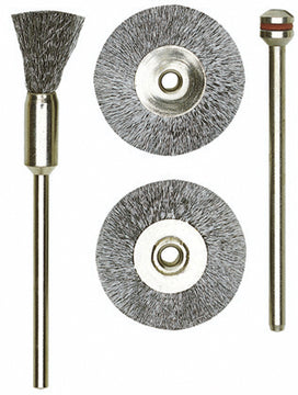 Proxxon Pinselbürste Stahl 8 mm, Schleifbürste (2 Stück)