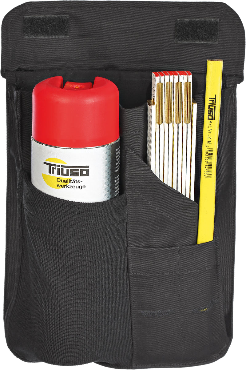 TRIUSO Rangertasche aus 100% Baumwolle, schwarz, 310 g
