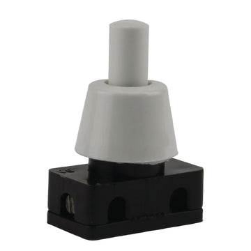 UNITEC Einbau-Druckschalter 1-polig weiß, 1 A, für Verbraucher bis 200 W (2 St)