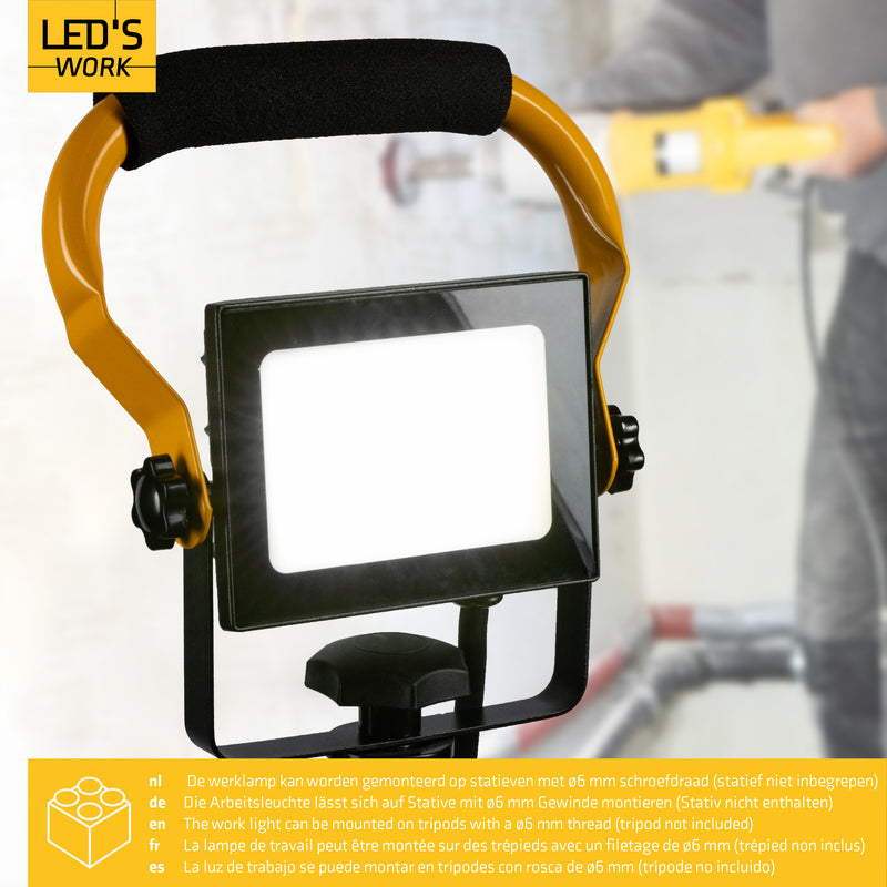 LED's work LED-Arbeitsleuchte 20 W, 4000 K, IP65