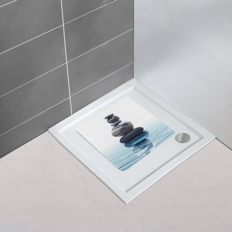 Wenko Dusch­einlage Meditation aus Flächenware, 54x54 cm
